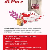A Varallo arriva “La Colomba di Pace” di Emergency: in piazza una raccolta fondi per le vittime di guerra e povertà
