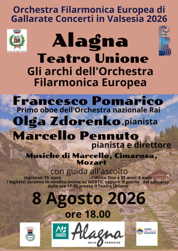 L'Orchestra Filarmonica Europea torna in Valsesia con una ricca stagione di concerti