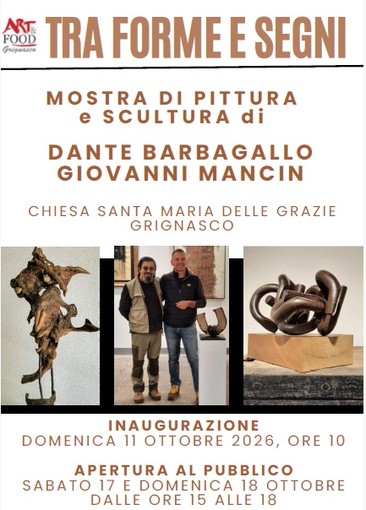 Arte, materia e sperimentazione: a Grignasco la mostra di Barbagallo e Mancin Arte, materia e sperimentazione: a Grignasco la mostra di Barbagallo e Mancin