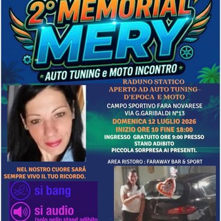 A Fara Novarese il secondo Memorial Mery tra auto tuning, moto e ricordo