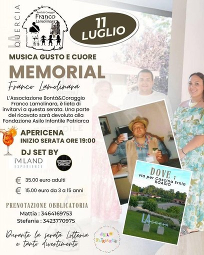 Roasio, sport e solidarietà nel ricordo di Franco Lamolinara