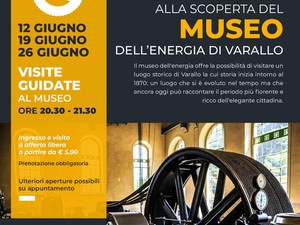 Doppio appuntamento con “I Venerdì al Museo” al Museo dell’Energia di Varallo Doppio appuntamento con “I Venerdì al Museo” al Museo dell’Energia di Varallo