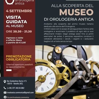 A Varallo un venerdì sera tra ingranaggi e storia al Museo di Orologeria Antica A Varallo un venerdì sera tra ingranaggi e storia al Museo di Orologeria Antica