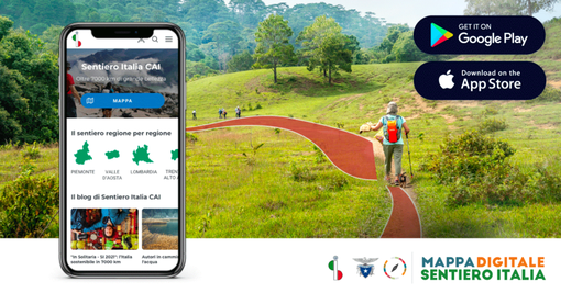Cai, nasce la nuova app con le mappe digitali del Sentiero Italia