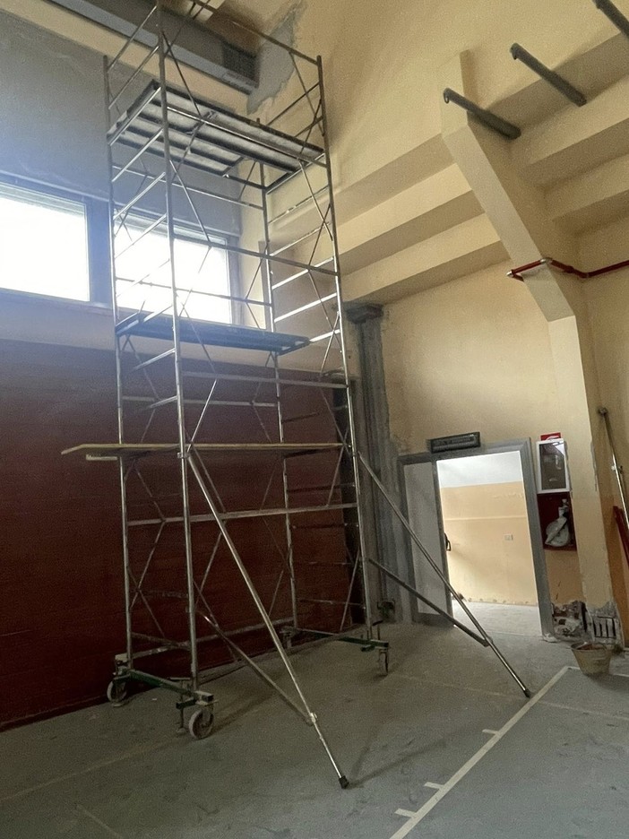 Quarona, verso la conclusione i lavori alla palestra e all’auditorium delle Scuole Medie