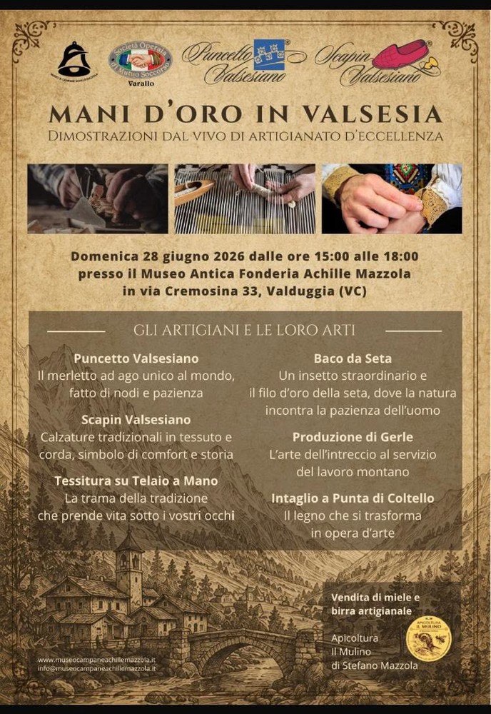 Libri, campane e artigianato valsesiano: due pomeriggi di cultura al Museo Achille Mazzola