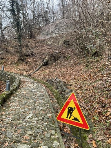 Mulattiera di San Giovanni al Monte: a Quarona intervento per la sicurezza del versante