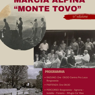 Borgosesia: 51ª Marcia Alpina al Monte Tovo