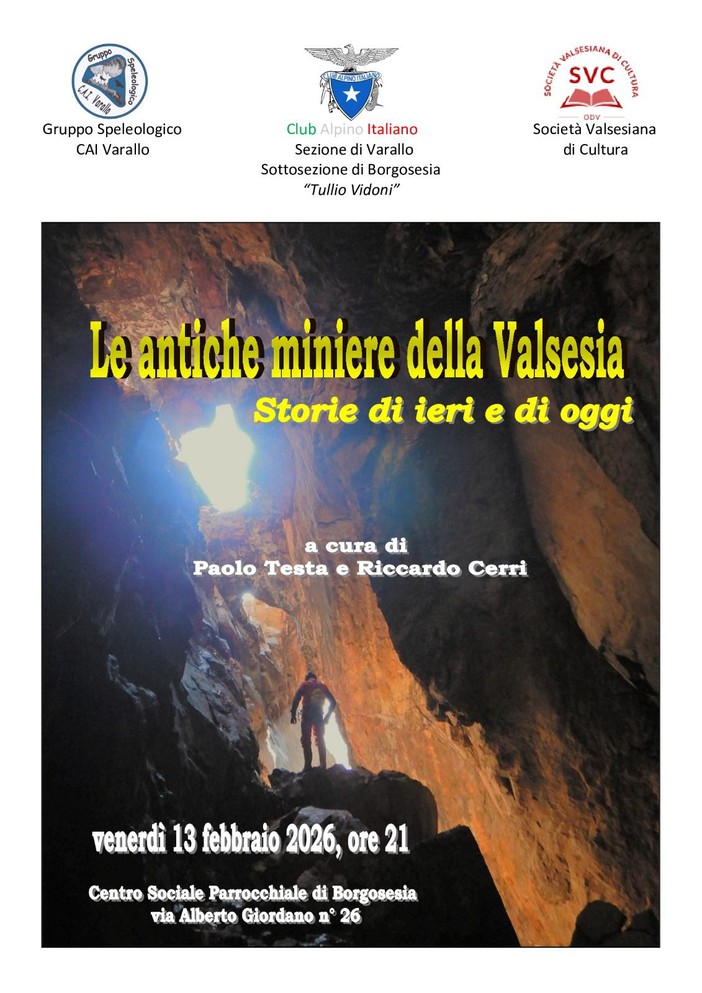 Borgosesia, serata sulle antiche miniere della Valsesia tra storia e attualità