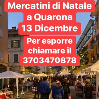 Quarona si prepara al Natale: aperte le iscrizioni per gli espositori al mercatino del 13 dicembre
