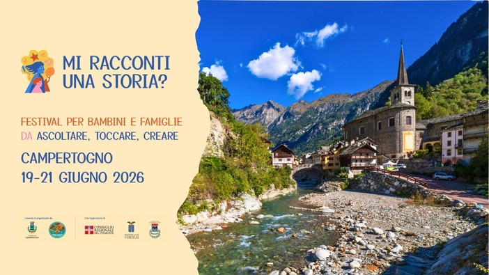Campertogno, al via “Mi racconti una storia?”: tre giorni per bambini e famiglie Campertogno, al via “Mi racconti una storia?”: tre giorni per bambini e famiglie