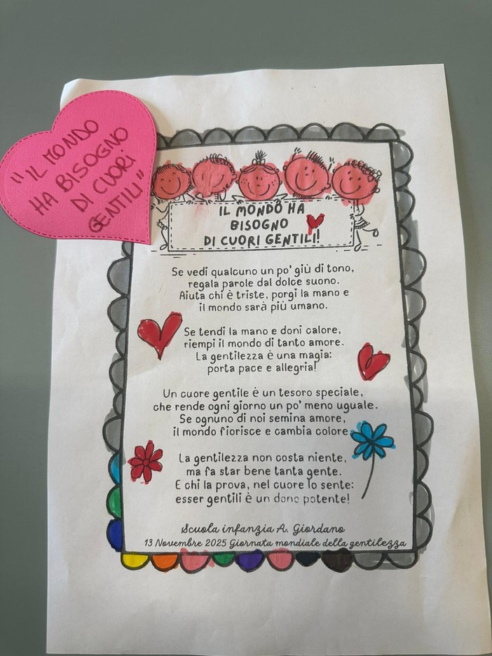 Borgosesia celebra la Giornata della Gentilezza: i bambini della Scuola dell’Infanzia Giordano in visita al Sindaco Borgosesia celebra la Giornata della Gentilezza: i bambini della Scuola dell’Infanzia Giordano in visita al Sindaco