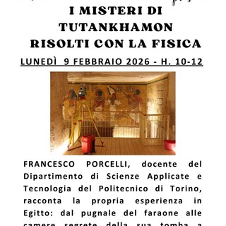 Novara, al “Bonfantini” un incontro su Tutankhamon tra fisica e archeologia