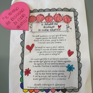 Borgosesia celebra la Giornata della Gentilezza: i bambini della Scuola dell’Infanzia Giordano in visita al Sindaco