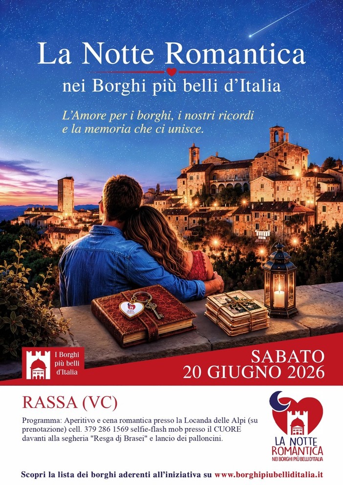 La Notte Romantica arriva a Rassa: cena, selfie flash mob e lancio dei palloncini La Notte Romantica arriva a Rassa: cena, selfie flash mob e lancio dei palloncini