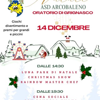 Grignasco si prepara a una giornata di festa: il Natale si accende con i colori dell’ASD Arcobaleno Grignasco si prepara a una giornata di festa: il Natale si accende con i colori dell’ASD Arcobaleno