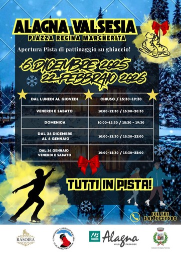 Pista di pattinaggio in piazza Regina Margherita: apertura fino al 22 febbraio