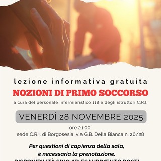 Borgosesia, una serata dedicata al primo soccorso: la CRI apre le porte alla cittadinanza