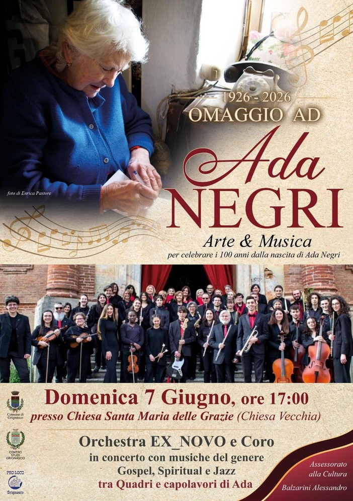 Grignasco rende omaggio ad Ada Negri con arte e musica