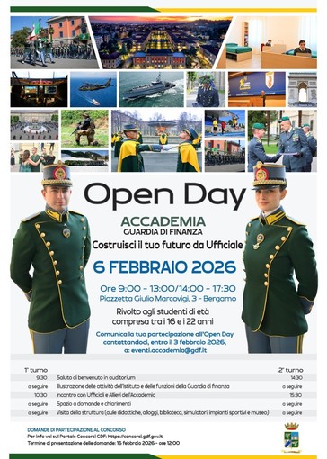 Accademia della Guardia di Finanza, open day per studenti: come partecipare Accademia della Guardia di Finanza, open day per studenti: come partecipare