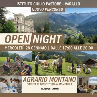 A Varallo nasce il nuovo percorso “Agrario Montano”: open night all’Istituto Giulio Pastore