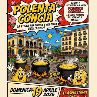 Varallo, domenica 19 aprile torna la polenta concia in piazza Vittorio Emanuele II