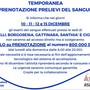 Prelievi del sangue: accesso solo su prenotazione dal 10 al 15 dicembre nelle sedi ASL di Vercelli, Borgosesia, Gattinara, Santhià e Cigliano Prelievi del sangue: accesso solo su prenotazione dal 10 al 15 dicembre nelle sedi ASL di Vercelli, Borgosesia, Gattinara, Santhià e Cigliano