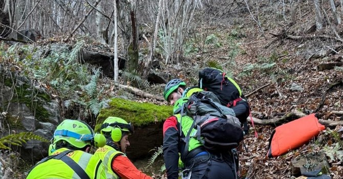 Escursionista soccorso a Postua dopo una caduta di 40 metri Escursionista soccorso a Postua dopo una caduta di 40 metri