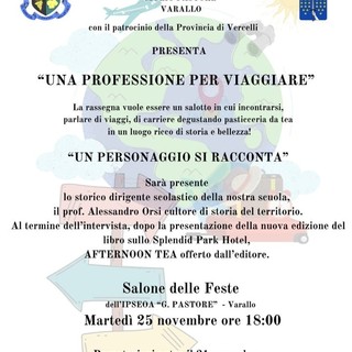 Varallo, all’IPSEOA “Pastore” un pomeriggio dedicato ai viaggi e alla storia con il prof. Alessandro Orsi