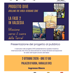 Varallo, il 2 ottobre la presentazione della seconda fase del progetto DIVE in Valsesia Varallo, il 2 ottobre la presentazione della seconda fase del progetto DIVE in Valsesia