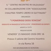 Valduggia, al Centro Incontro arrivano “I pomeriggi degli scacchi”