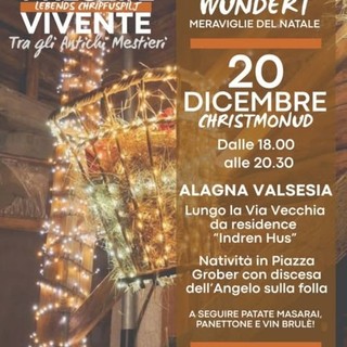 Alagna Valsesia, il 20 dicembre torna il Presepe Vivente tra gli Antichi Mestieri: luci, tradizioni e magia del Natale Alagna Valsesia, il 20 dicembre torna il Presepe Vivente tra gli Antichi Mestieri: luci, tradizioni e magia del Natale