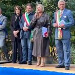 Inaugurata la pista ciclopedonale “Ellen Nathan Loro Piana” a Roccapietra