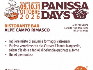 Panissa Days, il 10 e 11 ottobre appuntamento all’Alpe Campo di Rimasco