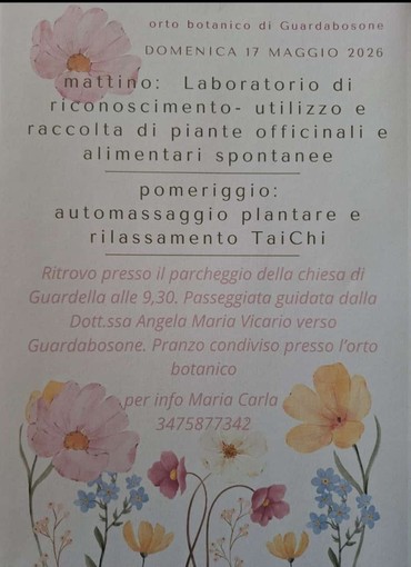 A Guardabosone una giornata tra piante spontanee, benessere e Tai Chi