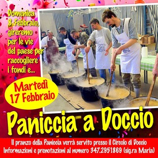 Doccio, torna la Paniccia tra raccolta fondi e pranzo al Circolo