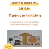 A Roasio arriva “Pasqua in biblioteca” con letture animate, Kamishibai e decorazioni pasquali A Roasio arriva “Pasqua in biblioteca” con letture animate, Kamishibai e decorazioni pasquali