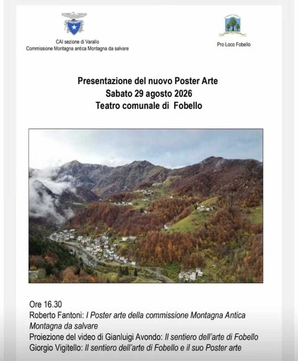 A Fobello un pomeriggio dedicato al “Poster Arte” e al sentiero dell’arte A Fobello un pomeriggio dedicato al “Poster Arte” e al sentiero dell’arte