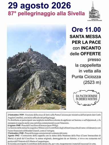 Campertogno, il 29 agosto torna l’87° Pellegrinaggio alla Sivella Campertogno, il 29 agosto torna l’87° Pellegrinaggio alla Sivella
