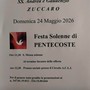 Zuccaro celebra la Festa solenne di Pentecoste