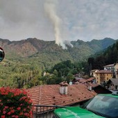 Valsesia: attivi incendi a Rima e Cravagliana - Foto pag fb Francesco Pietrasanta