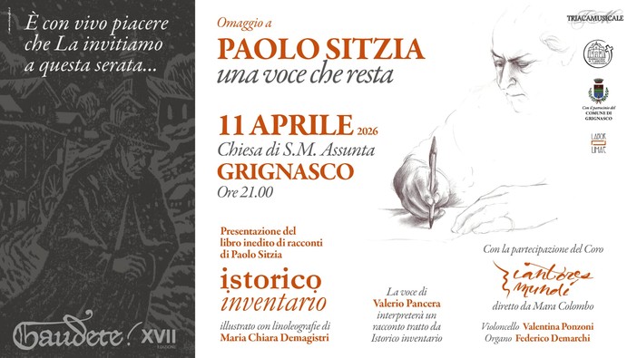 A Grignasco una serata in omaggio a Paolo Sitzia con la presentazione di “Istorico inventario”