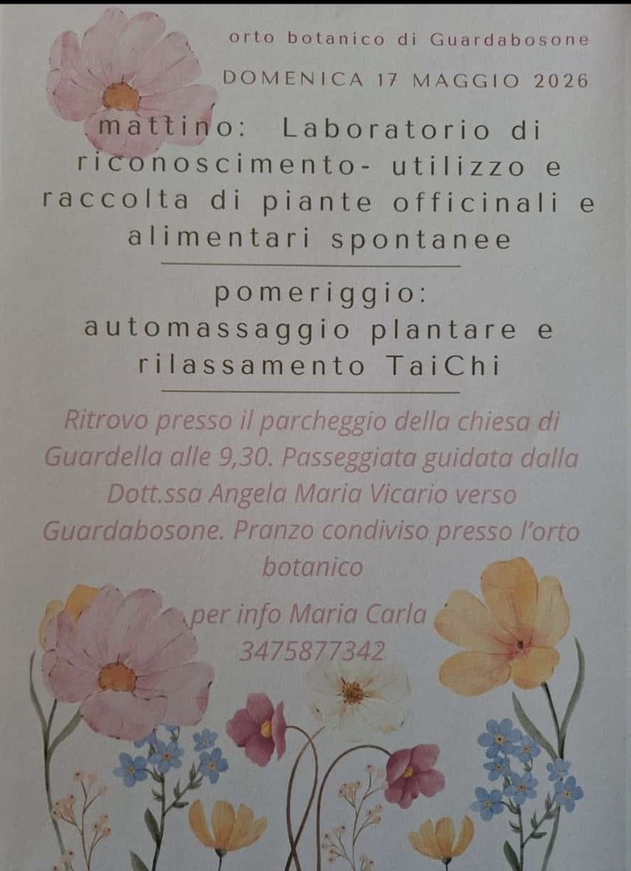 A Guardabosone una giornata tra piante spontanee, benessere e Tai Chi