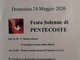 Zuccaro celebra la Festa solenne di Pentecoste