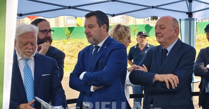Pedemontana, si parte: al via lavori di costruzione della tratta Masserano-Ghemme: presenti i ministri Salvini e Pichetto FOTO e VIDEO Pedemontana, si parte: al via lavori di costruzione della tratta Masserano-Ghemme: presenti i ministri Salvini e Pichetto FOTO e VIDEO
