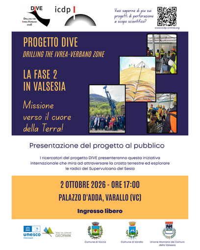 Varallo, il 2 ottobre la presentazione della seconda fase del progetto DIVE in Valsesia Varallo, il 2 ottobre la presentazione della seconda fase del progetto DIVE in Valsesia