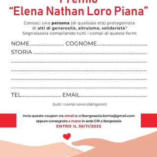 Borgosesia celebra la gentilezza: al via le segnalazioni per il Premio Bontà “Elena Nathan Loro Piana” 2025