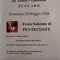 Zuccaro celebra la Festa solenne di Pentecoste