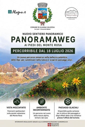 Alagna, aperto il Panoramaweg: il nuovo anello panoramico ai piedi del Monte Rosa Alagna, aperto il Panoramaweg: il nuovo anello panoramico ai piedi del Monte Rosa
