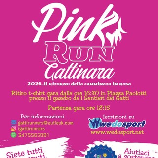 Gattinara, il 30 maggio appuntamento con la Pink Run